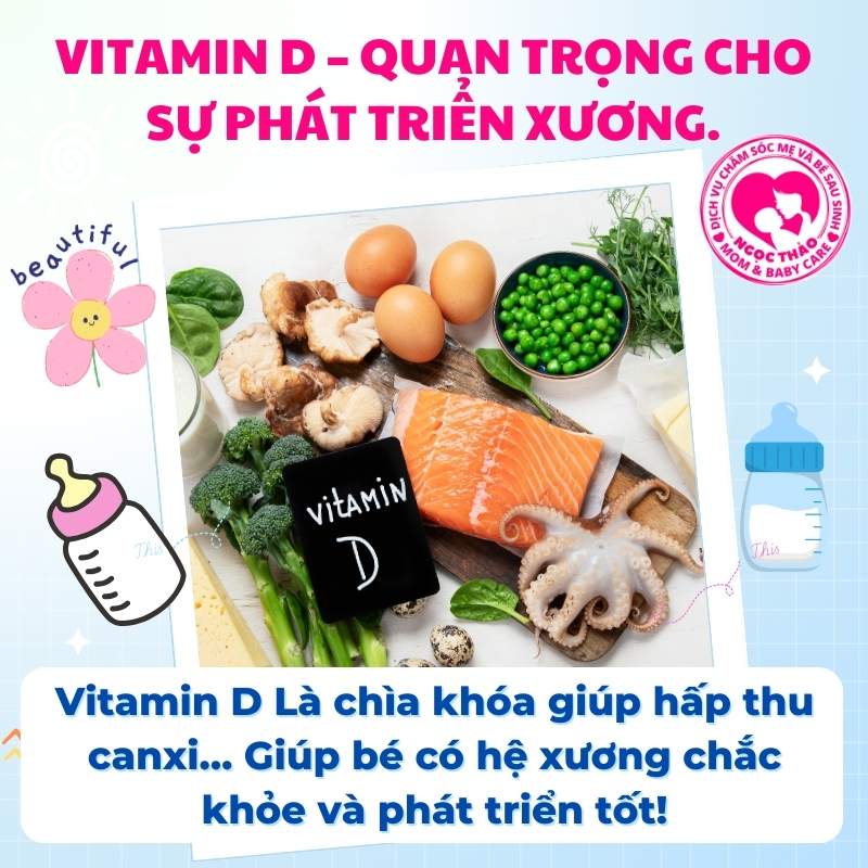 Vitamin D trong sữa mẹ